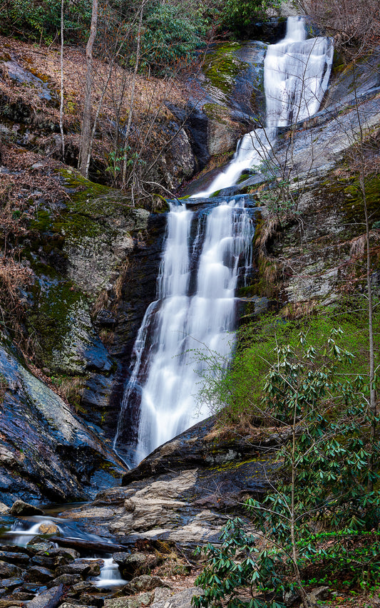 Tom's Creek Falls B - Vertical Panorama