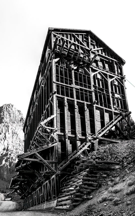 Commodore Mine - Creede, Colorado - Black & White